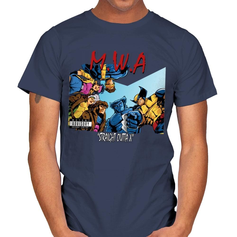Straight Outta X - Mens T-Shirts RIPT Apparel Small / Navy