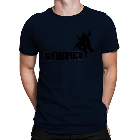 Strange - Mens Premium T-Shirts RIPT Apparel Small / Midnight Navy