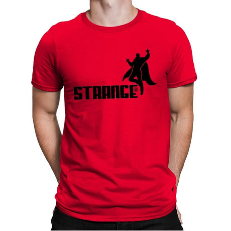 Strange - Mens Premium T-Shirts RIPT Apparel Small / Red