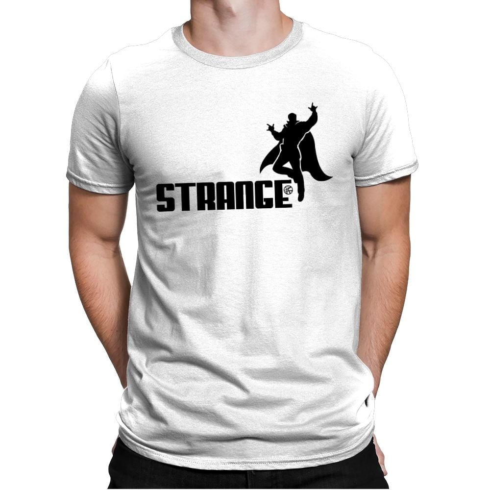 Strange - Mens Premium T-Shirts RIPT Apparel Small / White