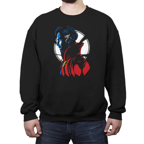 Strange Portrait - Crew Neck Sweatshirt Crew Neck Sweatshirt RIPT Apparel