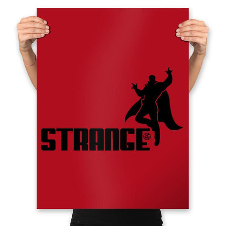 Strange - Prints Posters RIPT Apparel 18x24 / Red