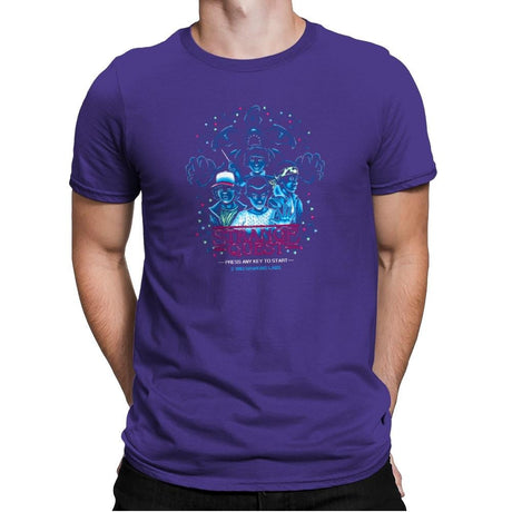Strange Quest 1983 Exclusive - Mens Premium T-Shirts RIPT Apparel Small / Purple Rush