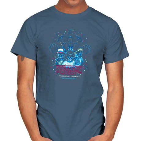 Strange Quest 1983 Exclusive - Mens T-Shirts RIPT Apparel Small / Indigo Blue