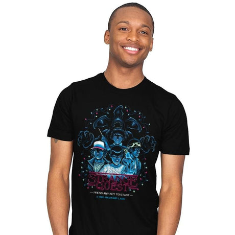 Strange Quest 1983 Reprint - Mens T-Shirts RIPT Apparel Small / Black