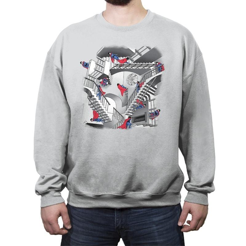 Strange Stairs - Crew Neck Sweatshirt Crew Neck Sweatshirt RIPT Apparel