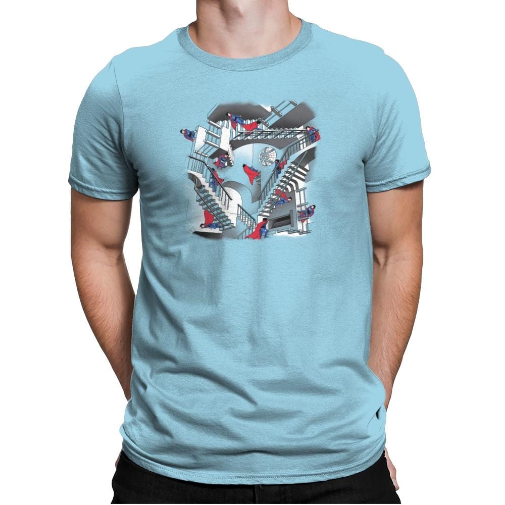 Strange Stairs Exclusive - Mens Premium T-Shirts RIPT Apparel Small / Light Blue