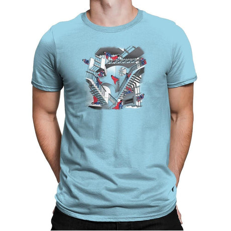 Strange Stairs Exclusive - Mens Premium T-Shirts RIPT Apparel Small / Light Blue