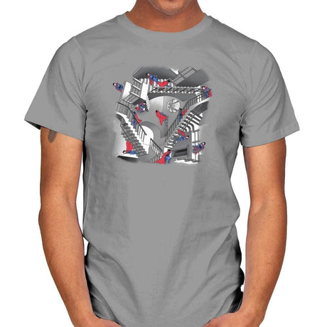 Strange Stairs Exclusive - Mens T-Shirts RIPT Apparel Small / Sport Grey