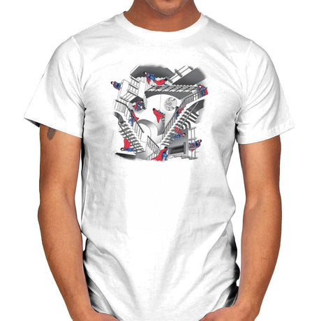 Strange Stairs Exclusive - Mens T-Shirts RIPT Apparel Small / White