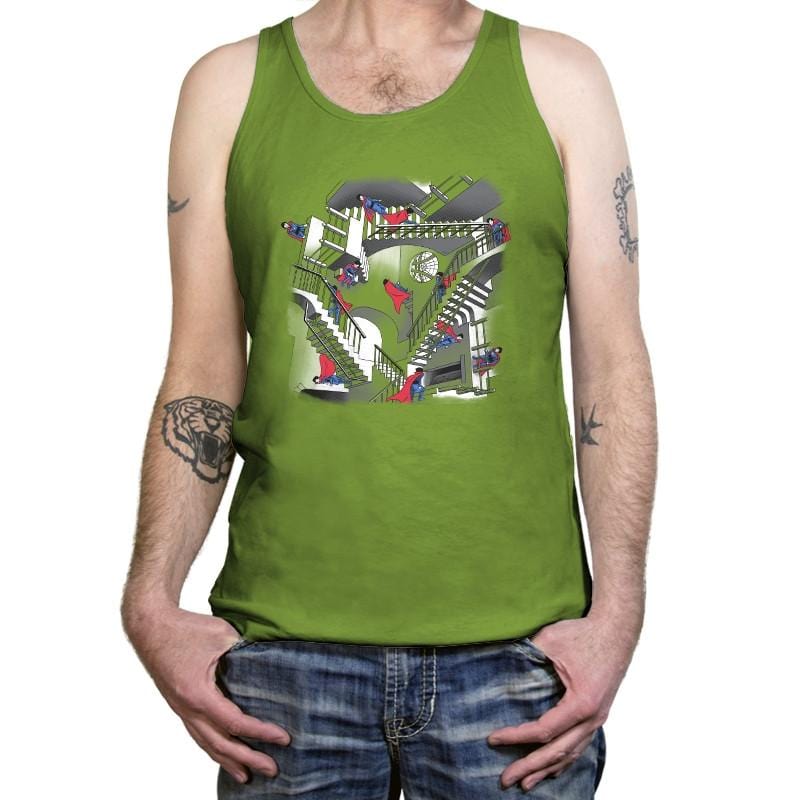 Strange Stairs Exclusive - Tanktop Tanktop RIPT Apparel X-Small / Leaf