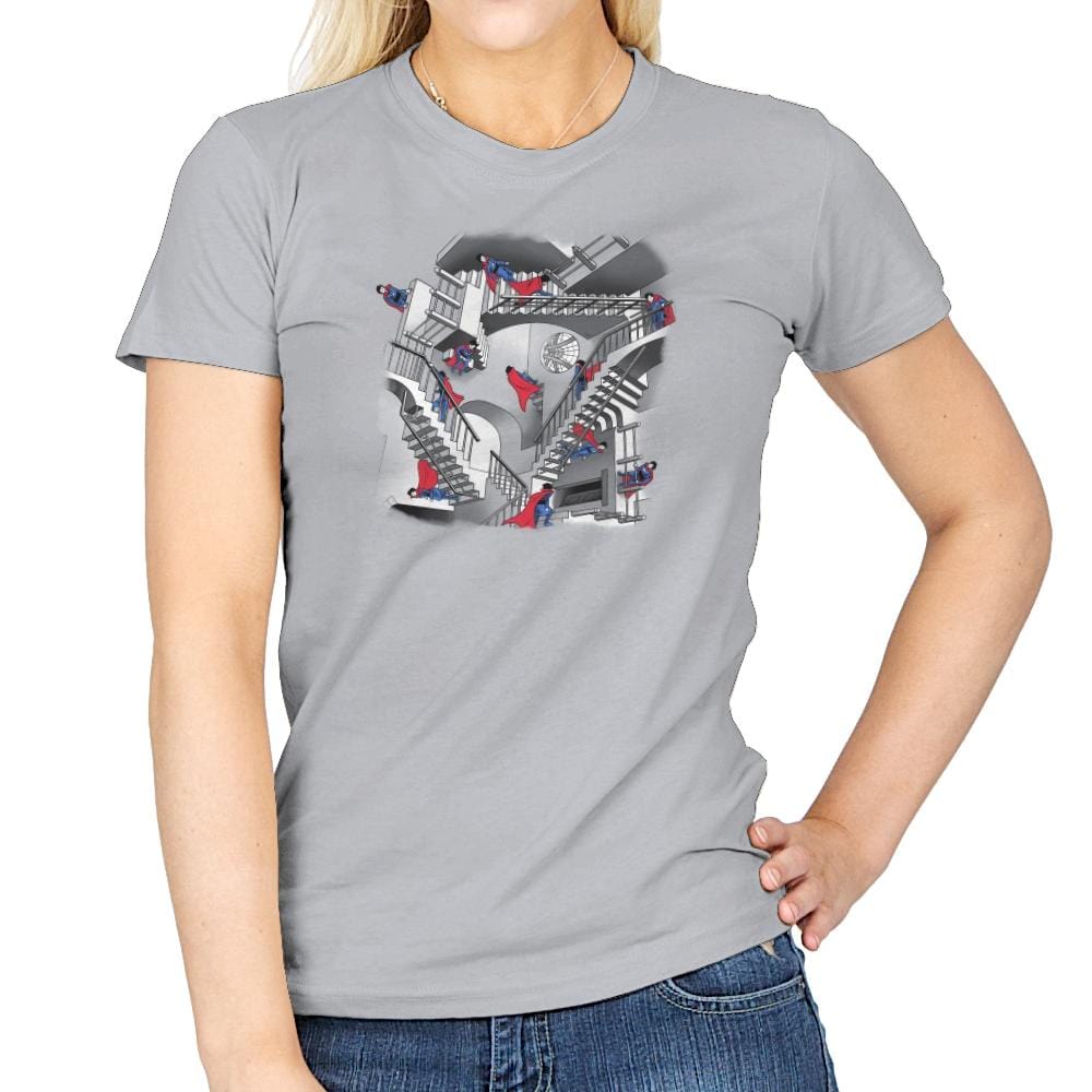 Strange Stairs Exclusive - Womens T-Shirts RIPT Apparel Small / Sport Grey