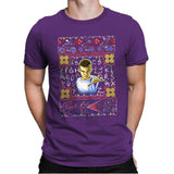 Strange Sweater - Ugly Holiday - Mens Premium T-Shirts RIPT Apparel Small / Purple Rush
