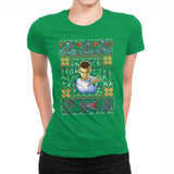 Strange Sweater - Ugly Holiday - Womens Premium T-Shirts RIPT Apparel Small / Kelly Green