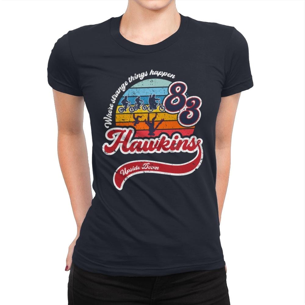 Strange Things Happen - Womens Premium T-Shirts RIPT Apparel Small / Midnight Navy