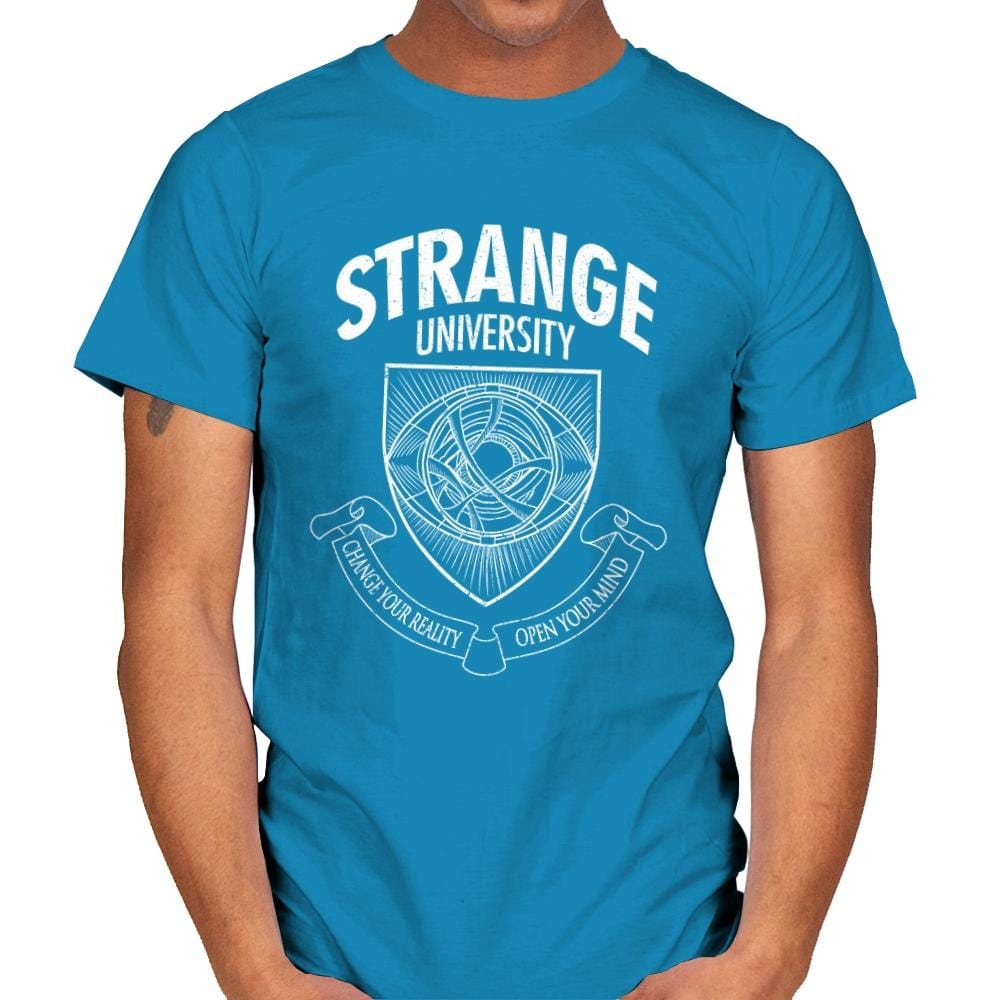 Strange University - Mens T-Shirts RIPT Apparel Small / Sapphire
