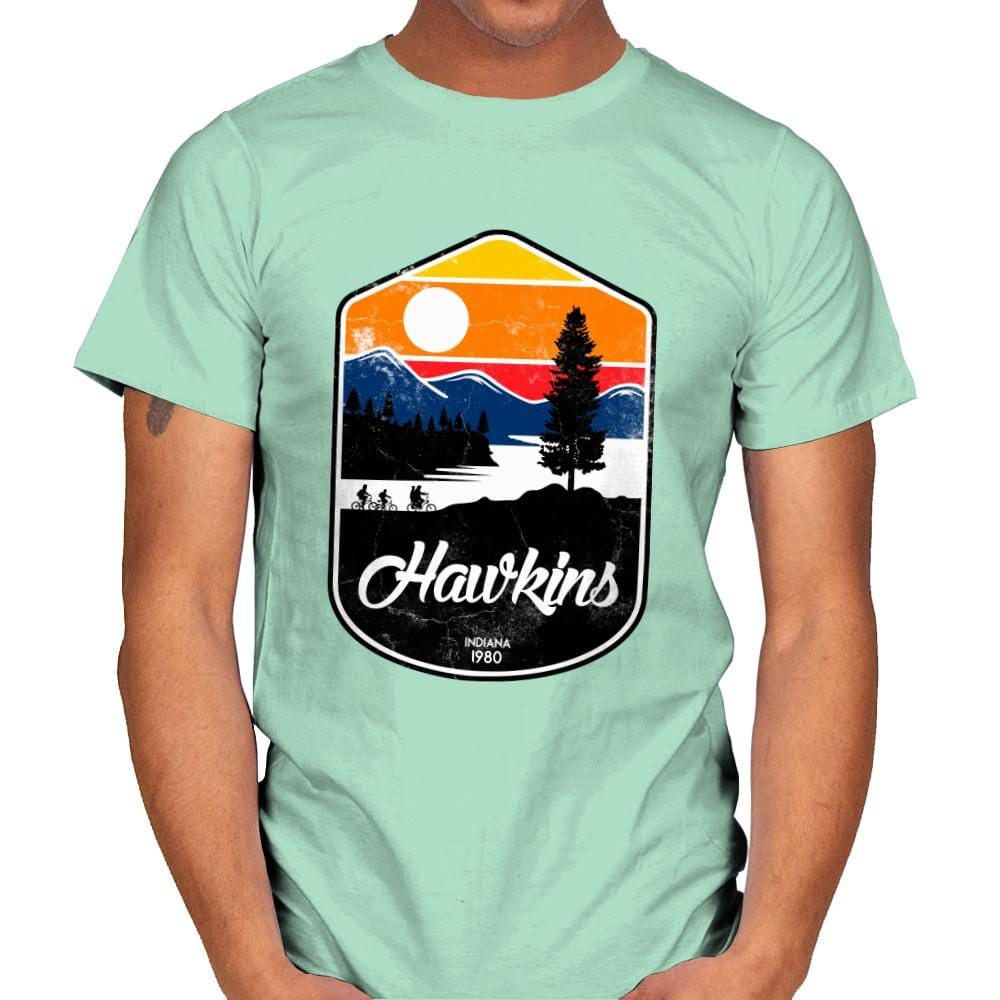 Strange Visit - Mens T-Shirts RIPT Apparel Small / Mint Green