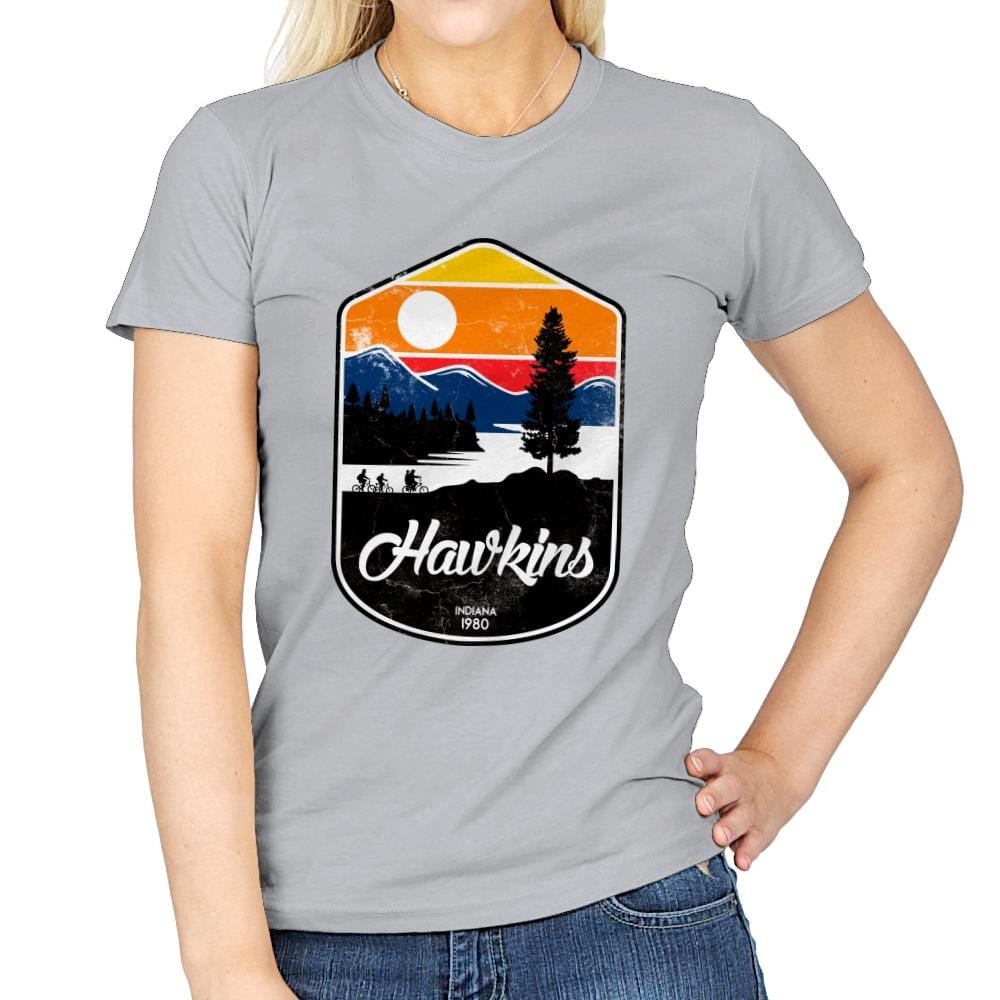 Strange Visit - Womens T-Shirts RIPT Apparel Small / Sport Grey