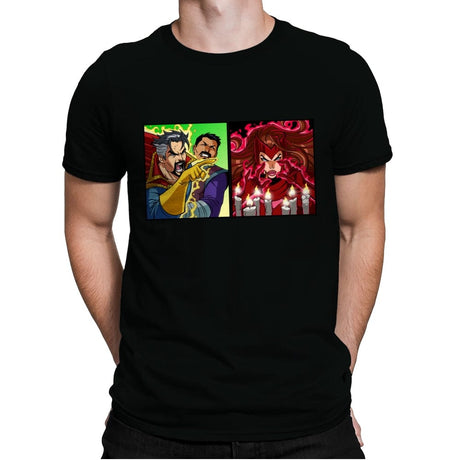 Strange Yelling - Mens Premium T-Shirts RIPT Apparel Small / Black
