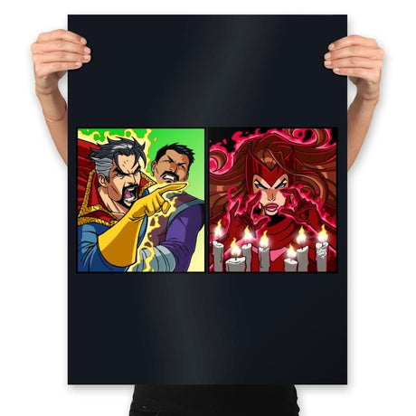 Strange Yelling - Prints Posters RIPT Apparel 18x24 / Black