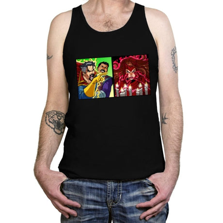 Strange Yelling - Tanktop Tanktop RIPT Apparel X-Small / Black