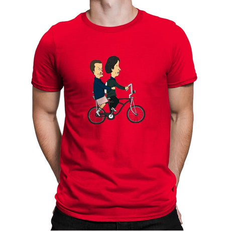 Strangely Stupid - Mens Premium T-Shirts RIPT Apparel Small / Red