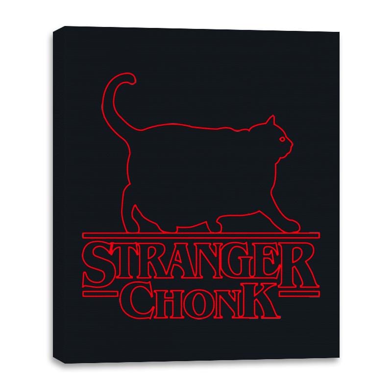 Stranger Chonk - Canvas Wraps Canvas Wraps RIPT Apparel 16x20 / Black