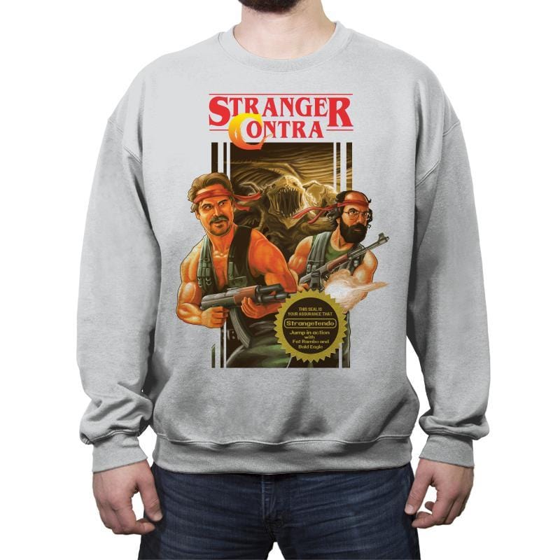 Stranger Contra - Crew Neck Sweatshirt Crew Neck Sweatshirt RIPT Apparel