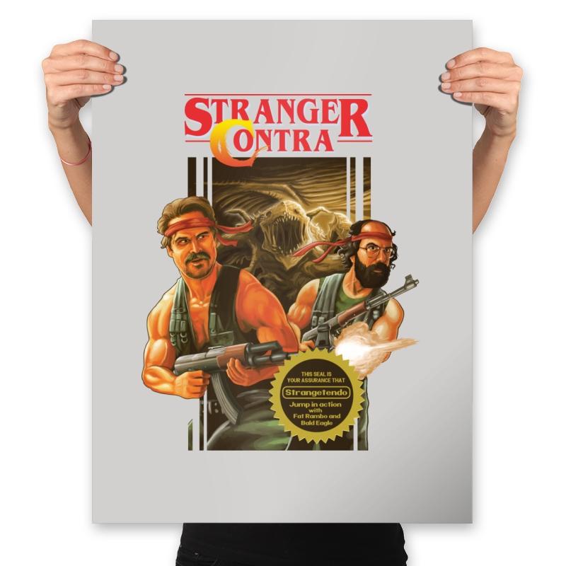 Stranger Contra - Prints Posters RIPT Apparel 18x24 / Silver