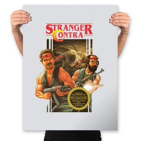Stranger Contra - Prints Posters RIPT Apparel 18x24 / Silver