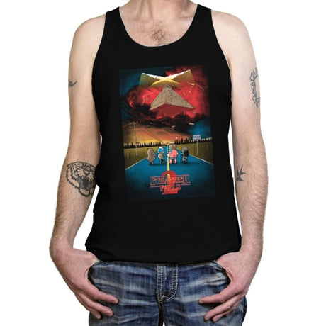 Stranger Falls 2 - Tanktop Tanktop RIPT Apparel X-Small / Black