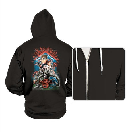 Stranger falls 3 - Hoodies Hoodies RIPT Apparel Small / Black