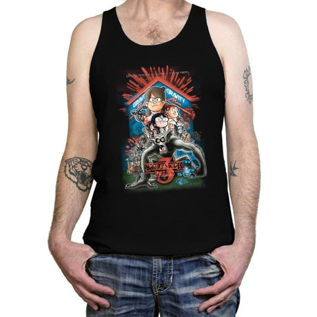 Stranger falls 3 - Tanktop Tanktop RIPT Apparel X-Small / Black