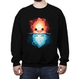 Stranger Fire - Crew Neck Sweatshirt Crew Neck Sweatshirt RIPT Apparel Small / Black