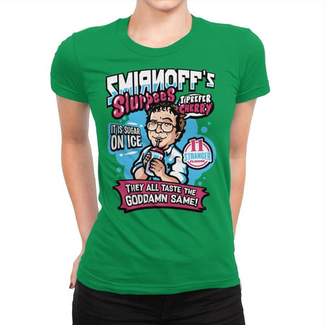 Stranger Ice Drinks - Womens Premium T-Shirts RIPT Apparel Small / Kelly Green