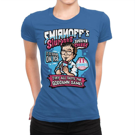 Stranger Ice Drinks - Womens Premium T-Shirts RIPT Apparel Small / Royal