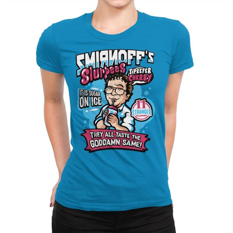 Stranger Ice Drinks - Womens Premium T-Shirts RIPT Apparel Small / Turquoise