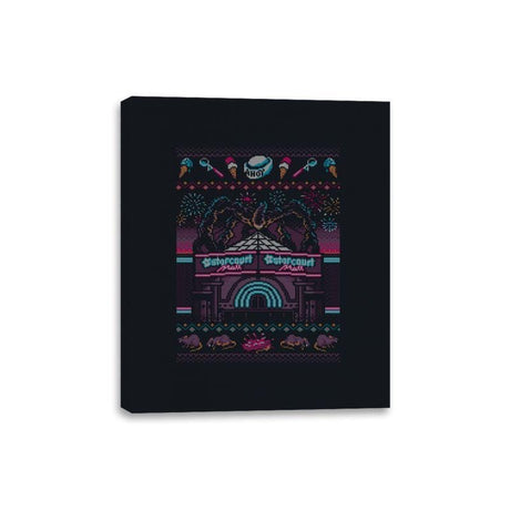 Stranger Sweater 3 - Ugly Holiday - Canvas Wraps Canvas Wraps RIPT Apparel 8x10 / Black