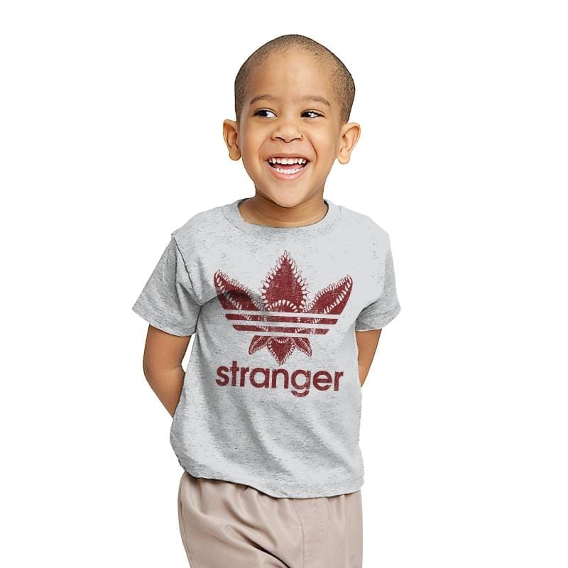 Stranger - Youth T-Shirts RIPT Apparel X-small / Sport grey