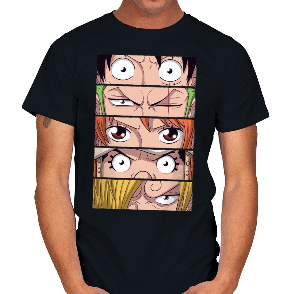 Straw Hat Eyes Pt1 - Mens T-Shirts RIPT Apparel Small / Black