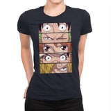 Straw Hat Eyes Pt1 - Womens Premium T-Shirts RIPT Apparel Small / Midnight Navy