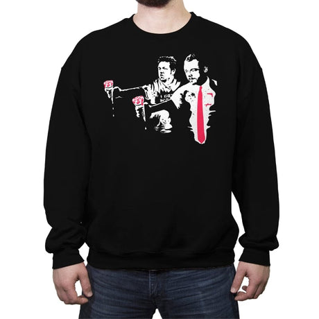 Strawberry Fiction - Crew Neck Sweatshirt Crew Neck Sweatshirt RIPT Apparel Small / Black