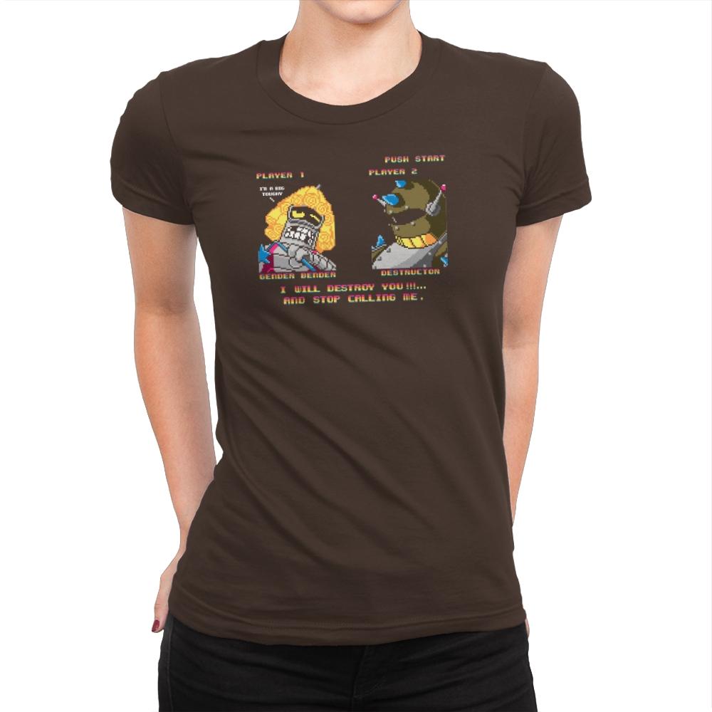 Street Bender Exclusive - Womens Premium T-Shirts RIPT Apparel Small / Dark Chocolate