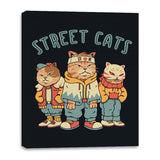 Street Cats - Canvas Wraps Canvas Wraps RIPT Apparel 16x20 / Black