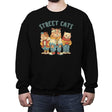 Street Cats - Crew Neck Sweatshirt Crew Neck Sweatshirt RIPT Apparel Small / Black