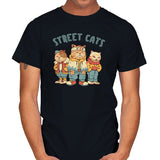 Street Cats - Mens T-Shirts RIPT Apparel Small / Black