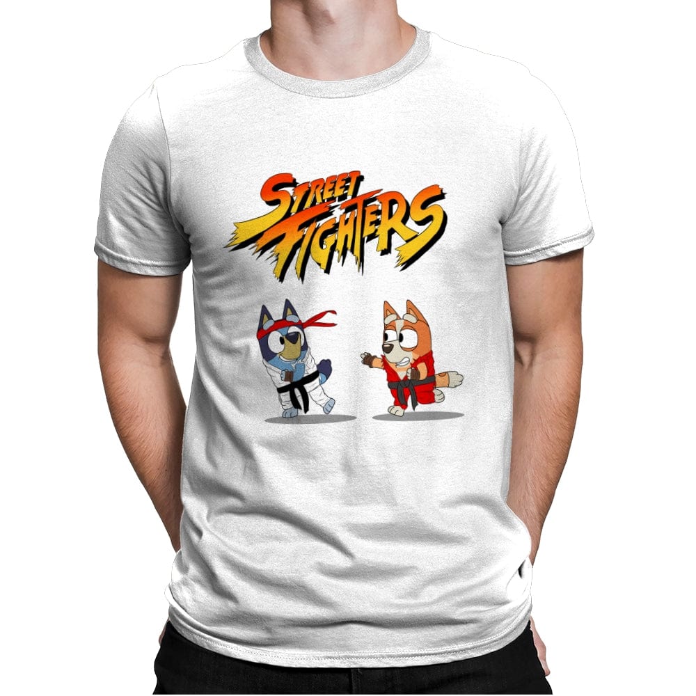 Street Fighter Gang - Mens Premium T-Shirts RIPT Apparel Small / White