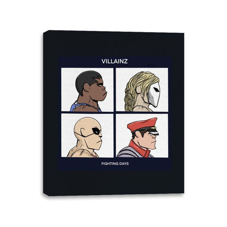 Street Fighter Villainz - Canvas Wraps Canvas Wraps RIPT Apparel 11x14 / Black