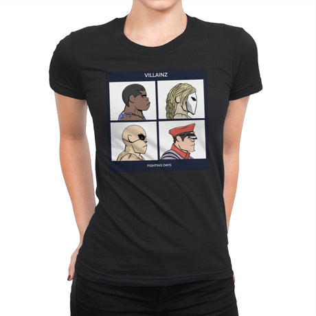 Street Fighter Villainz - Womens Premium T-Shirts RIPT Apparel Small / Black
