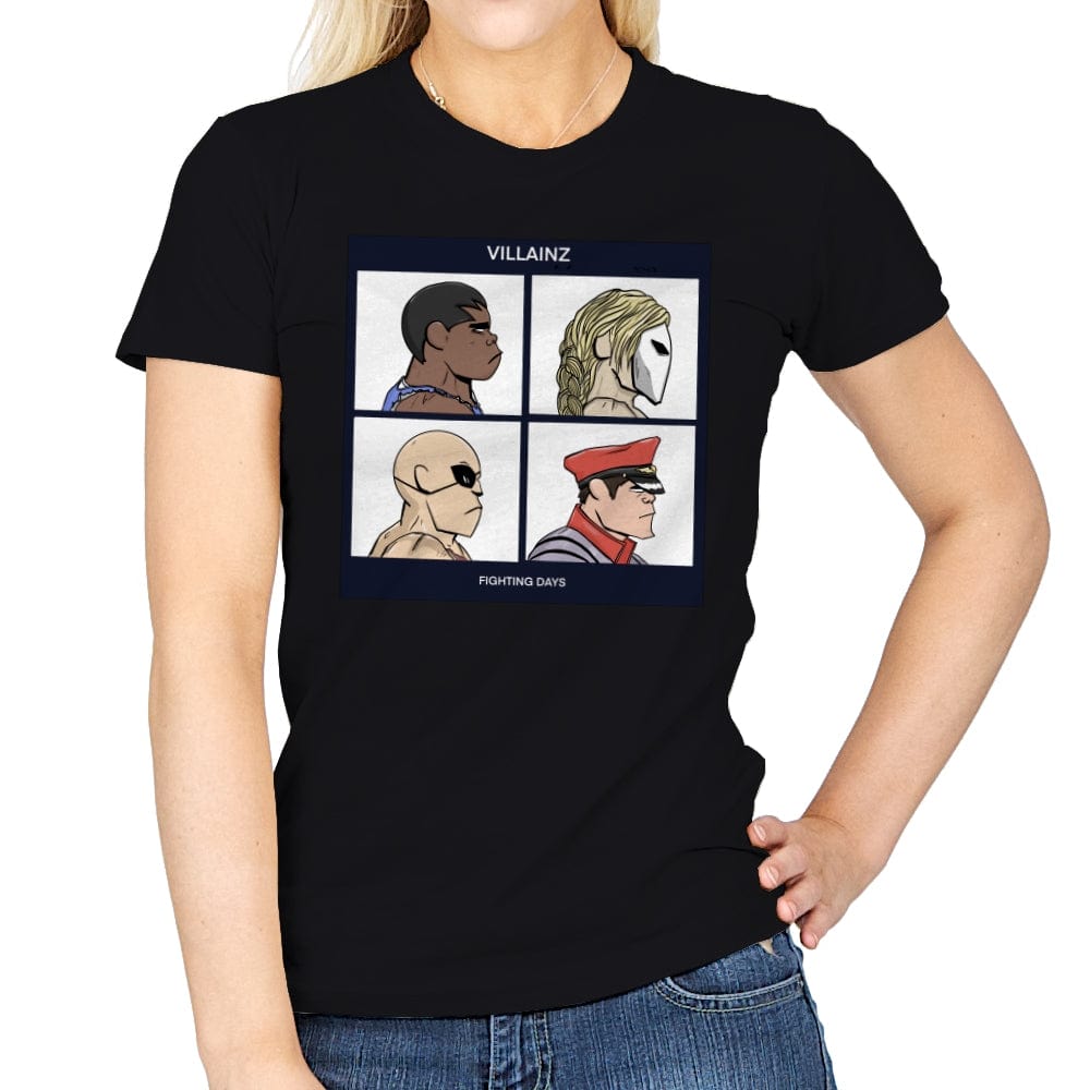 Street Fighter Villainz - Womens T-Shirts RIPT Apparel Small / Black